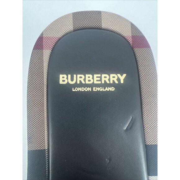 BURBERRY Women’s Size EU 41 US 11 Buckingham Check Plaid slides sandals New - Picture 6 of 14